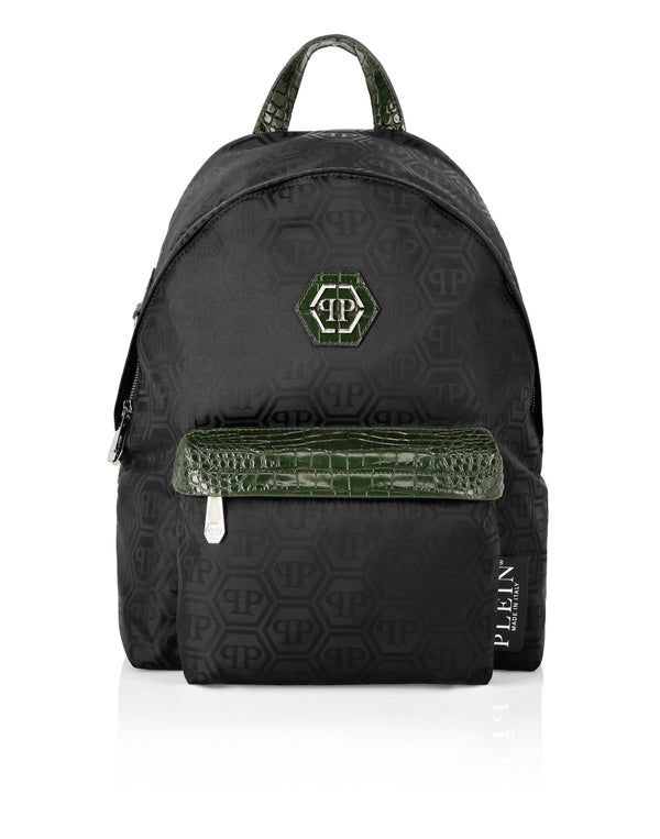 PHILIPP PLEIN Nylon Backpack Monogram