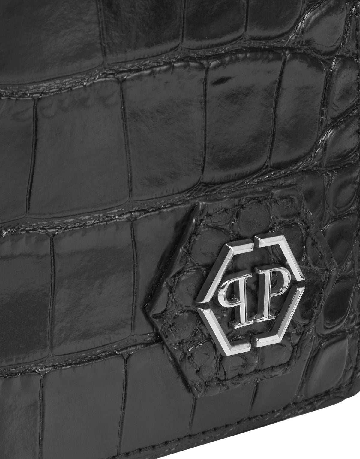 Philipp Plein｜Leather Passport Holder PP 男款護照夾