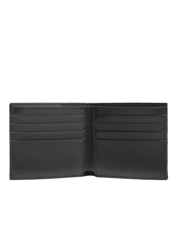Philipp Plein｜Nylon and Leather French Wallet Monogram 男款皮夾