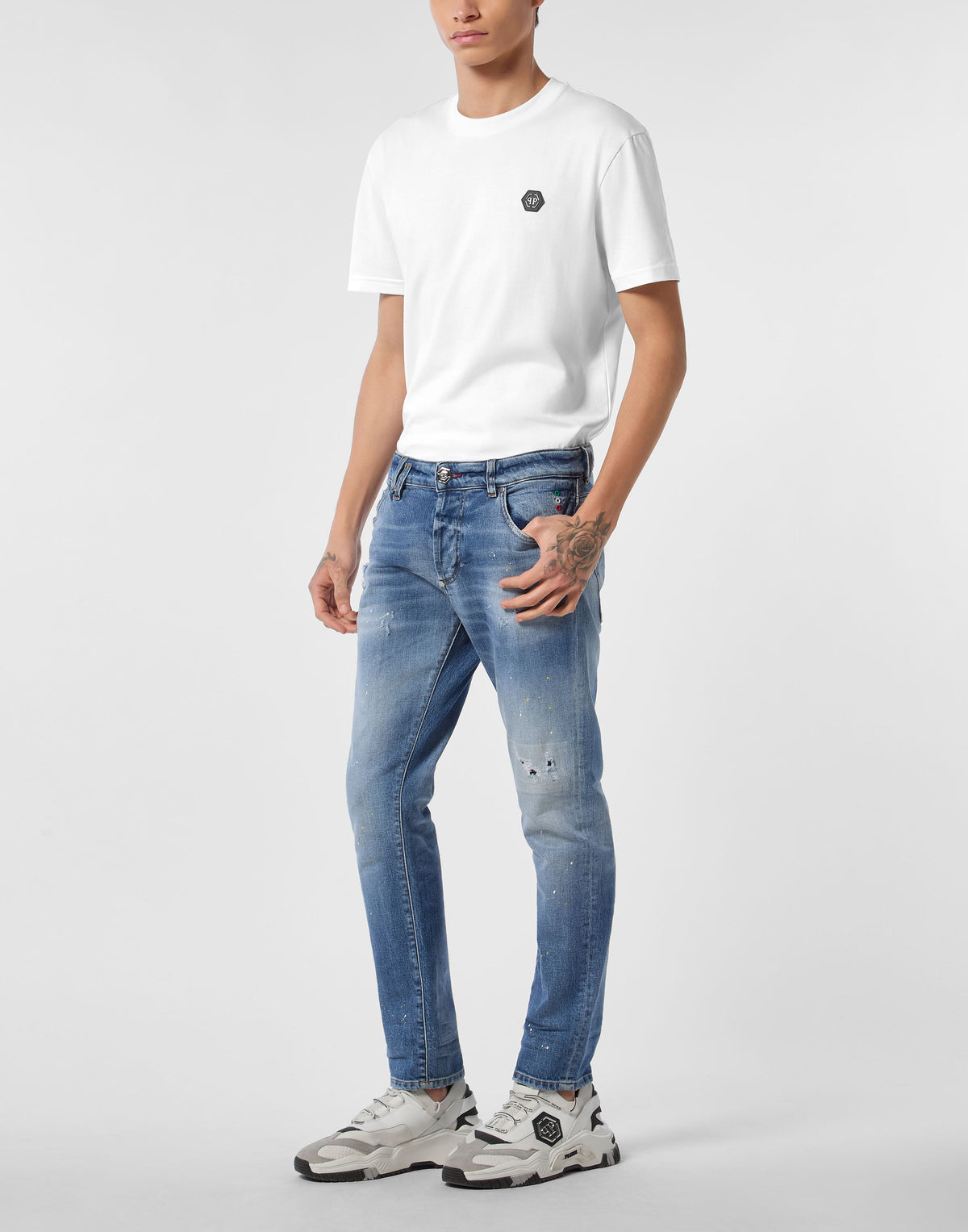 Philipp Plein｜5-Pocket Skinny Jeans PP 男款牛仔褲