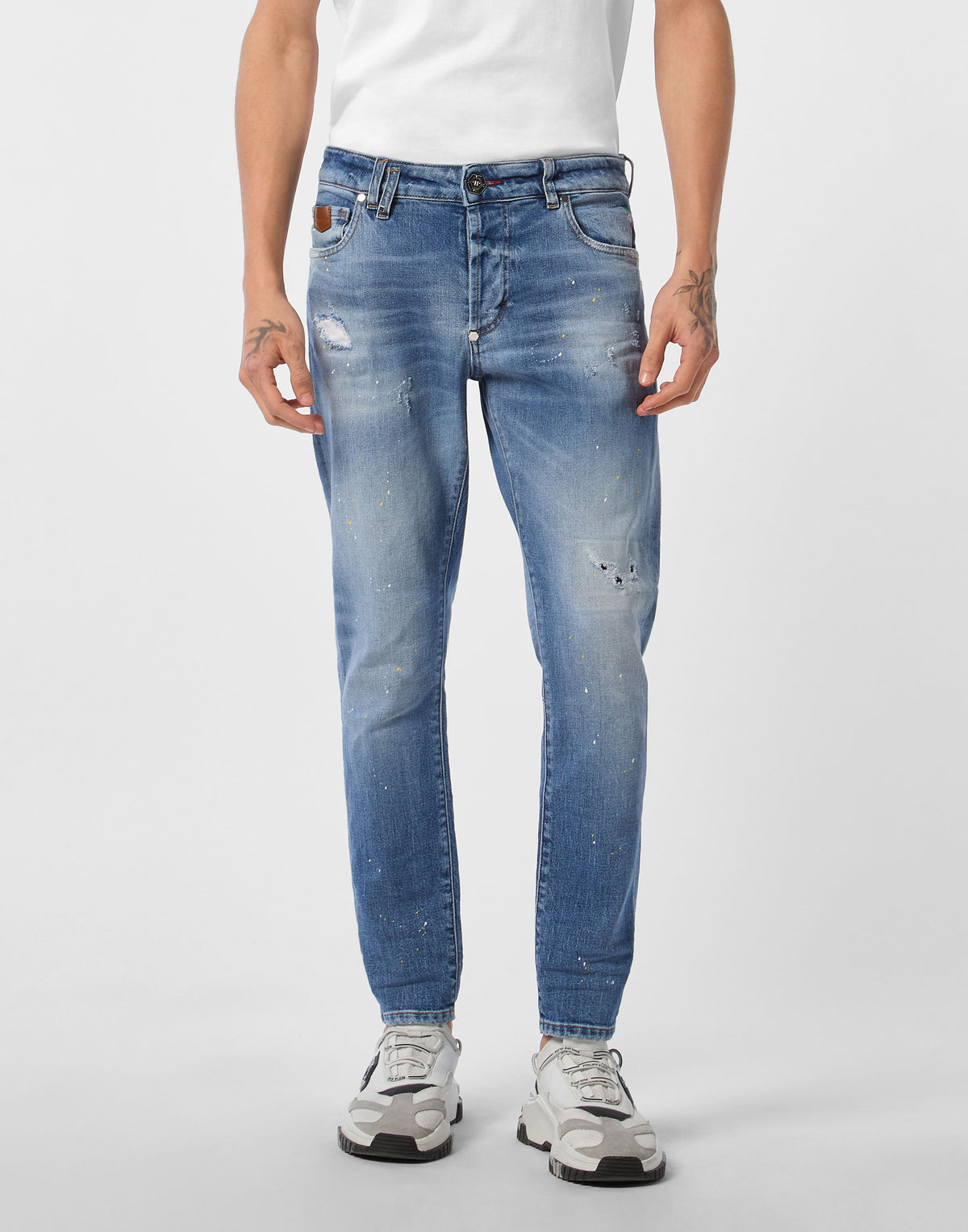 Philipp Plein｜5-Pocket Skinny Jeans PP 男款牛仔褲