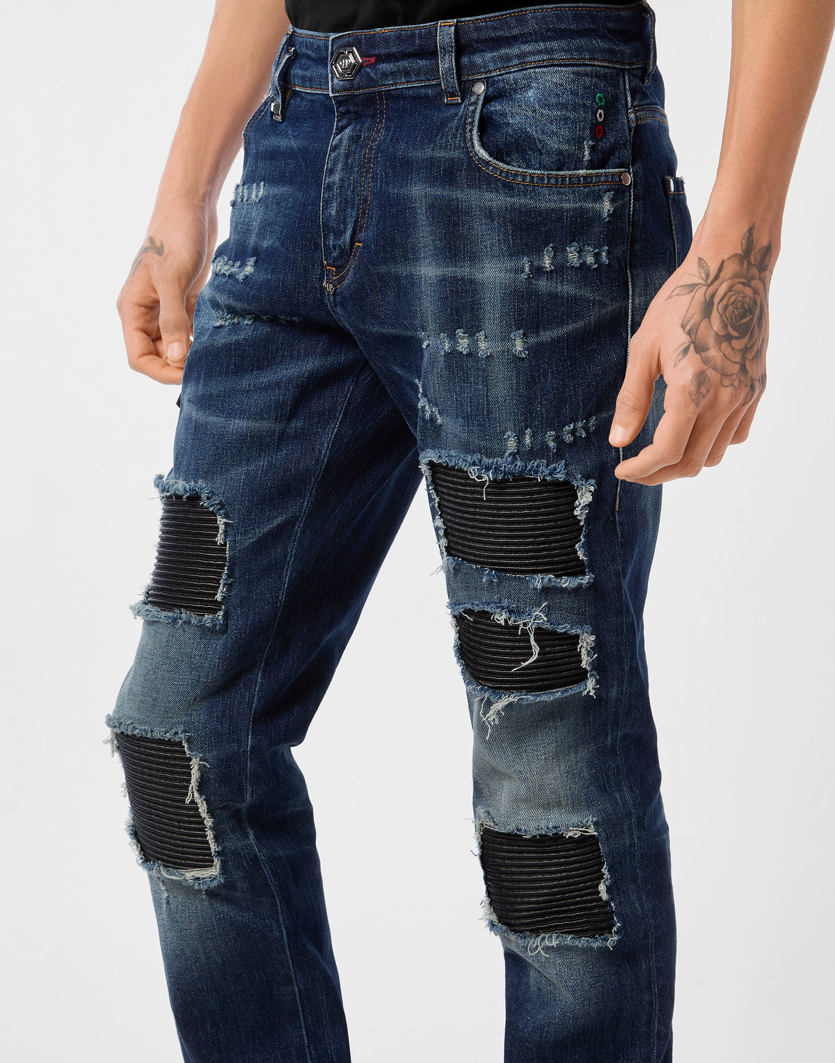 Philipp Plein｜5-Pocket Skinny Jeans PP 男款牛仔褲