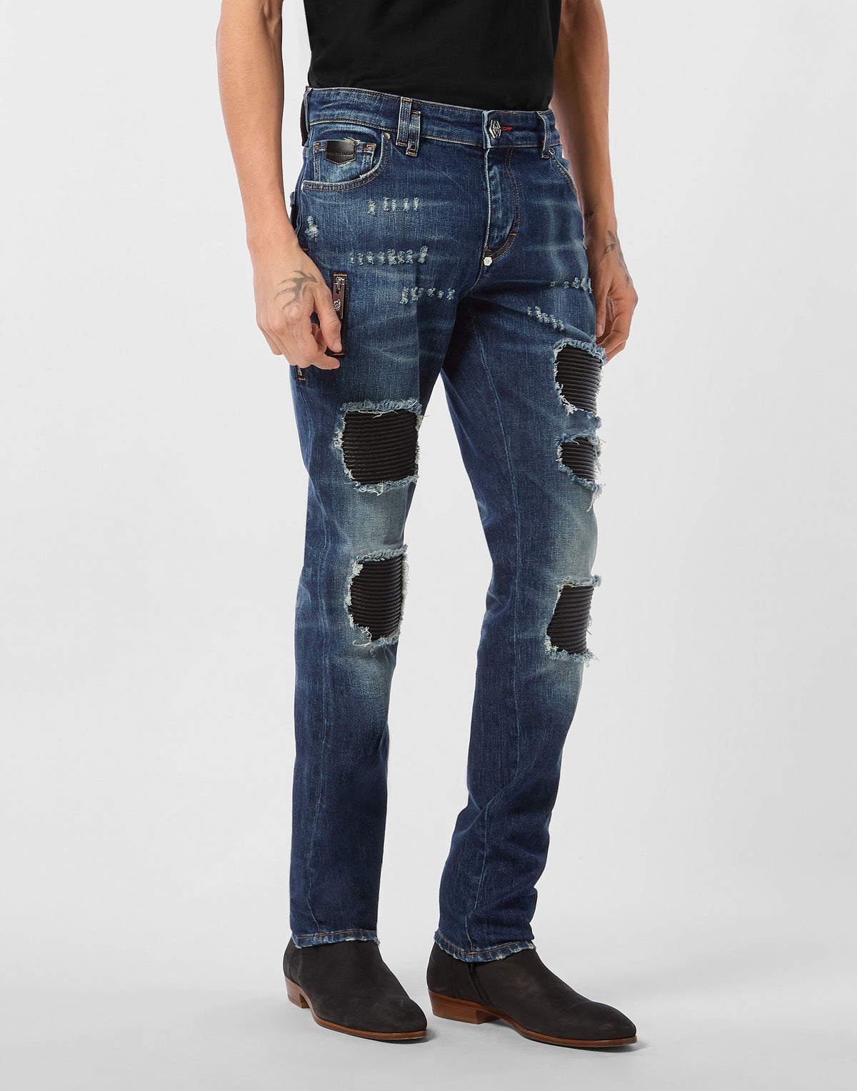 Philipp Plein｜5-Pocket Skinny Jeans PP 男款牛仔褲