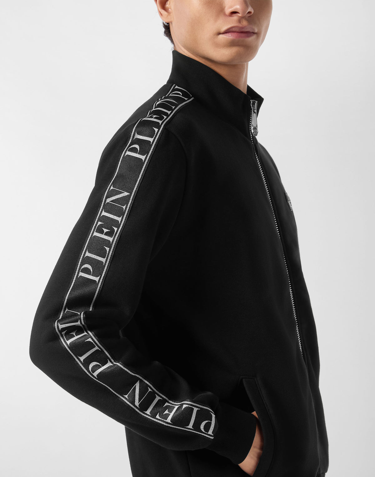 Philipp Plein｜Fleece Tracksuit Jacket Plein Tape 男款運動套裝