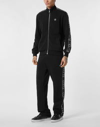 Philipp Plein｜Fleece Tracksuit Jacket Plein Tape 男款運動套裝