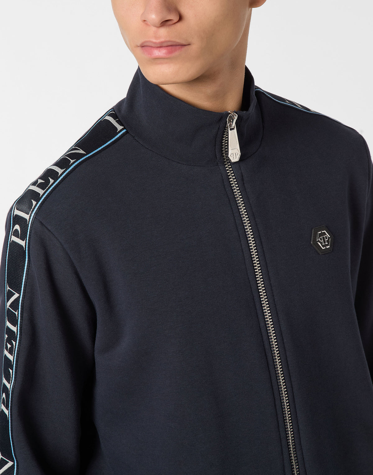 Philipp Plein｜Fleece Tracksuit Jacket Plein Tape 男款運動套裝