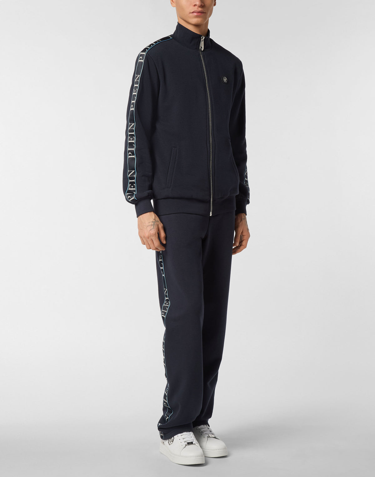 Philipp Plein｜Fleece Tracksuit Jacket Plein Tape 男款運動套裝