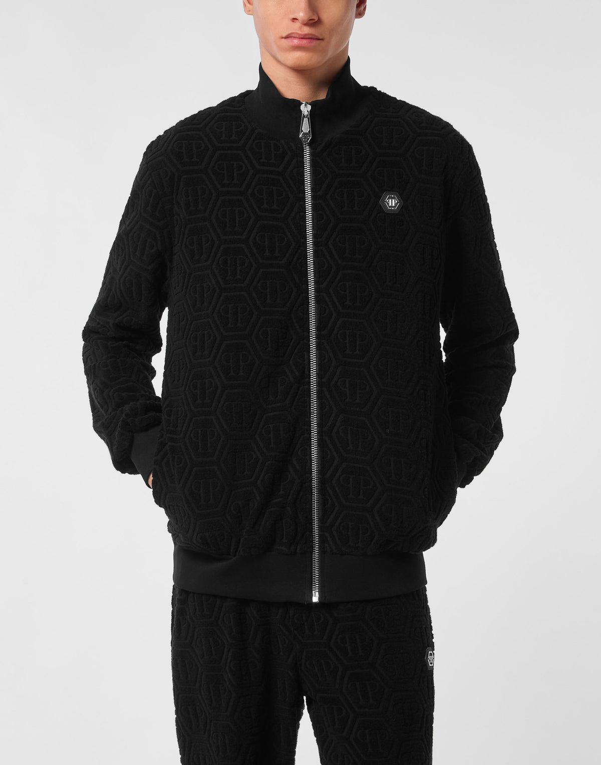 Philipp Plein｜Jacquard Tracksuit Jacket Monogram 男款運動套裝