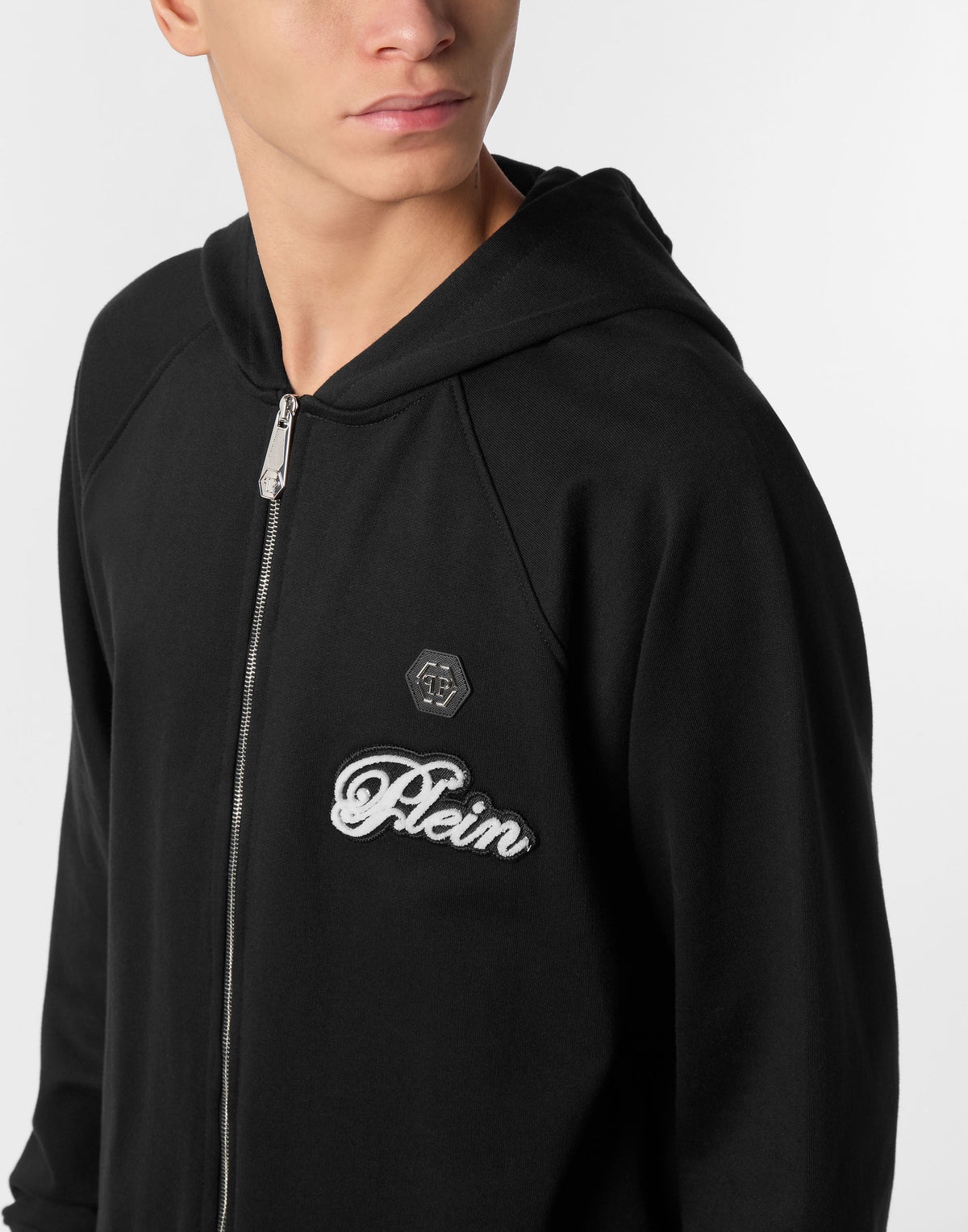 Philipp Plein｜Zip Hoodie Basic Signature 男款帽T