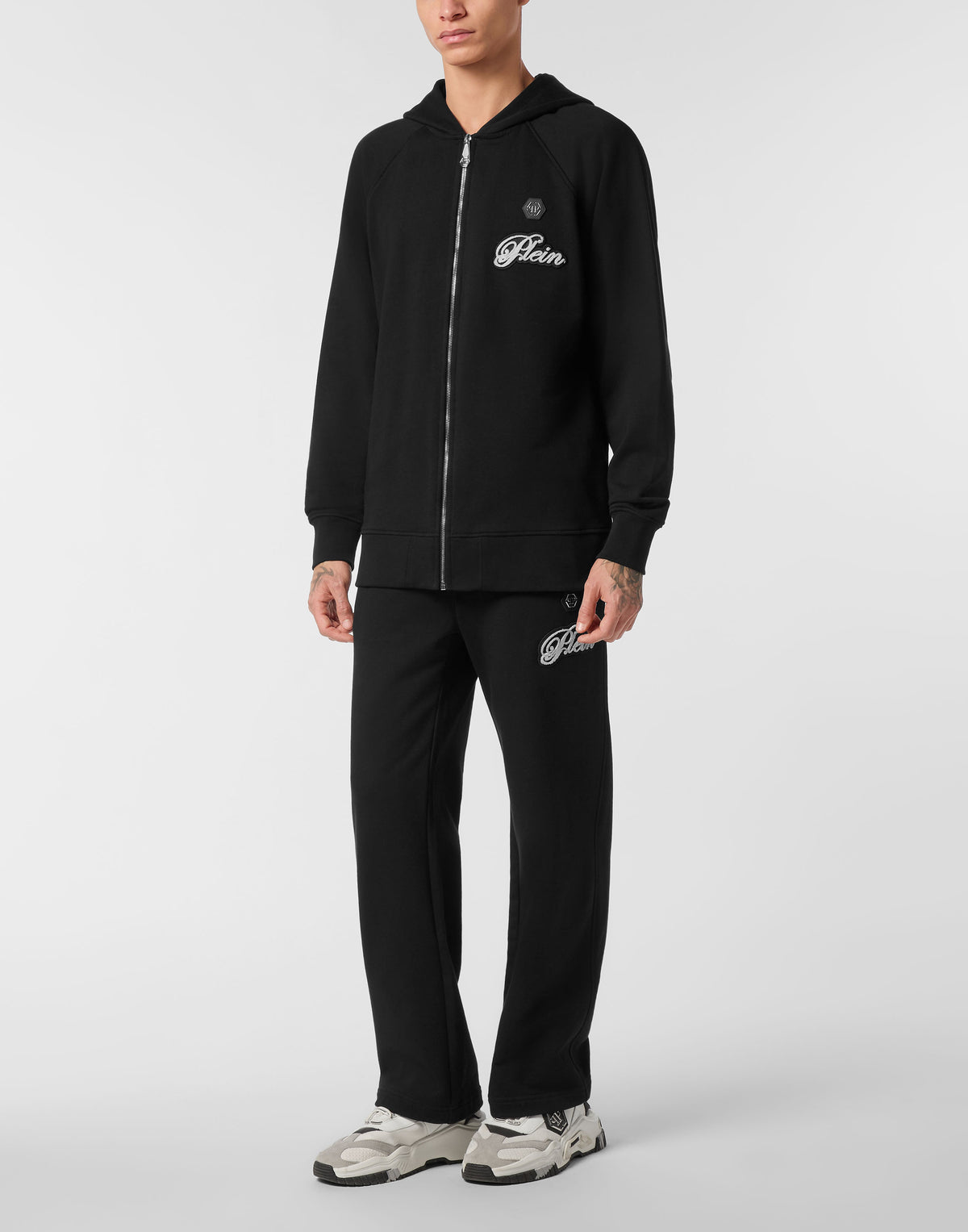 Philipp Plein｜Zip Hoodie Basic Signature 男款帽T