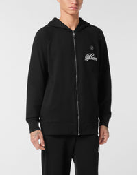 Philipp Plein｜Zip Hoodie Basic Signature 男款帽T