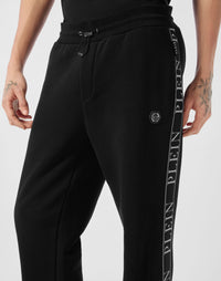 Philipp Plein｜Fleece Tracksuit Pants Plein Tape 男款運動套裝