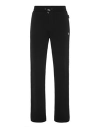 PHILIPP PLEIN Fleece Tracksuit Pants Plein Tape