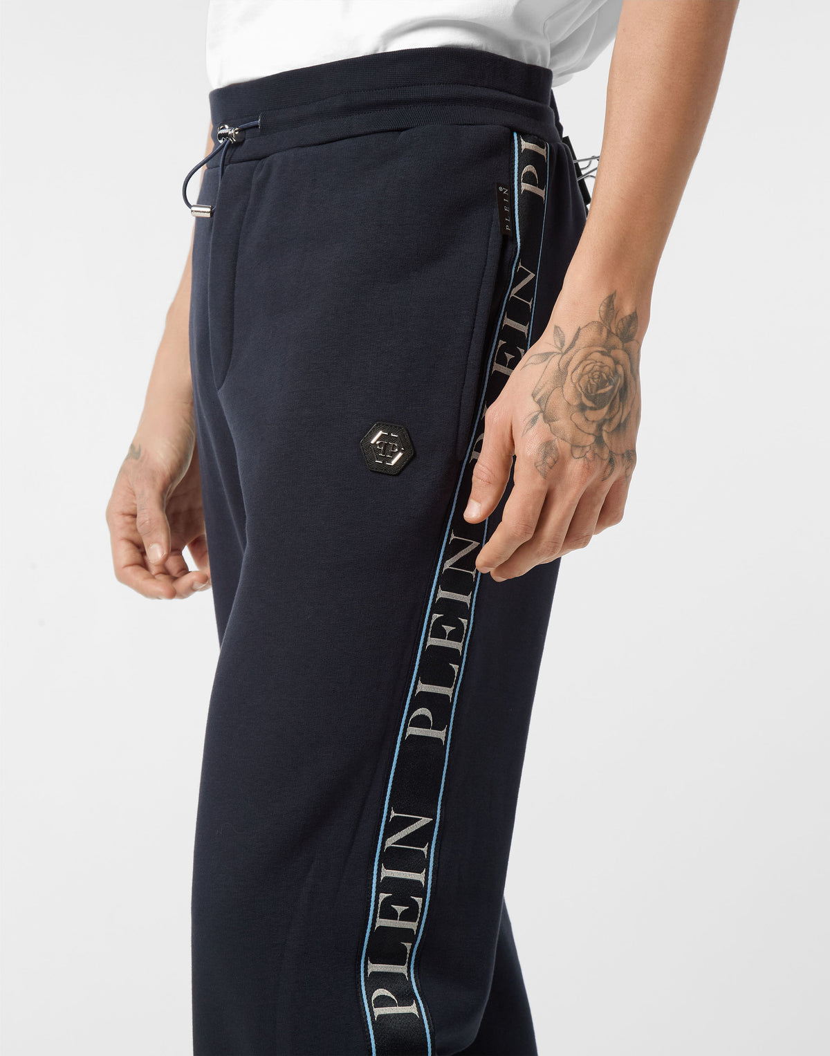 Philipp Plein｜Fleece Tracksuit Pants Plein Tape 男款運動套裝