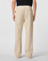 Philipp Plein｜Jacquard Tracksuit Pants Monogram 男款運動套裝
