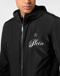 Philipp Plein｜Nylon Hooded Windbreaker Plein Teddy 男款風衣