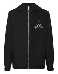 PHILIPP PLEIN Nylon Hooded Windbreaker Plein Teddy
