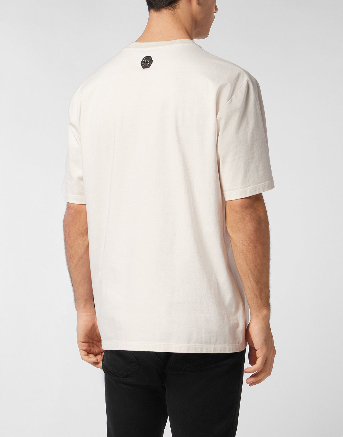 Philipp Plein｜Round Neck T-Shirt Teddy Crystal 男款T恤