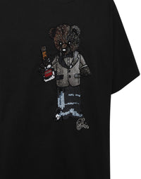 Philipp Plein｜Round Neck T-Shirt Teddy Crystal 男款T恤