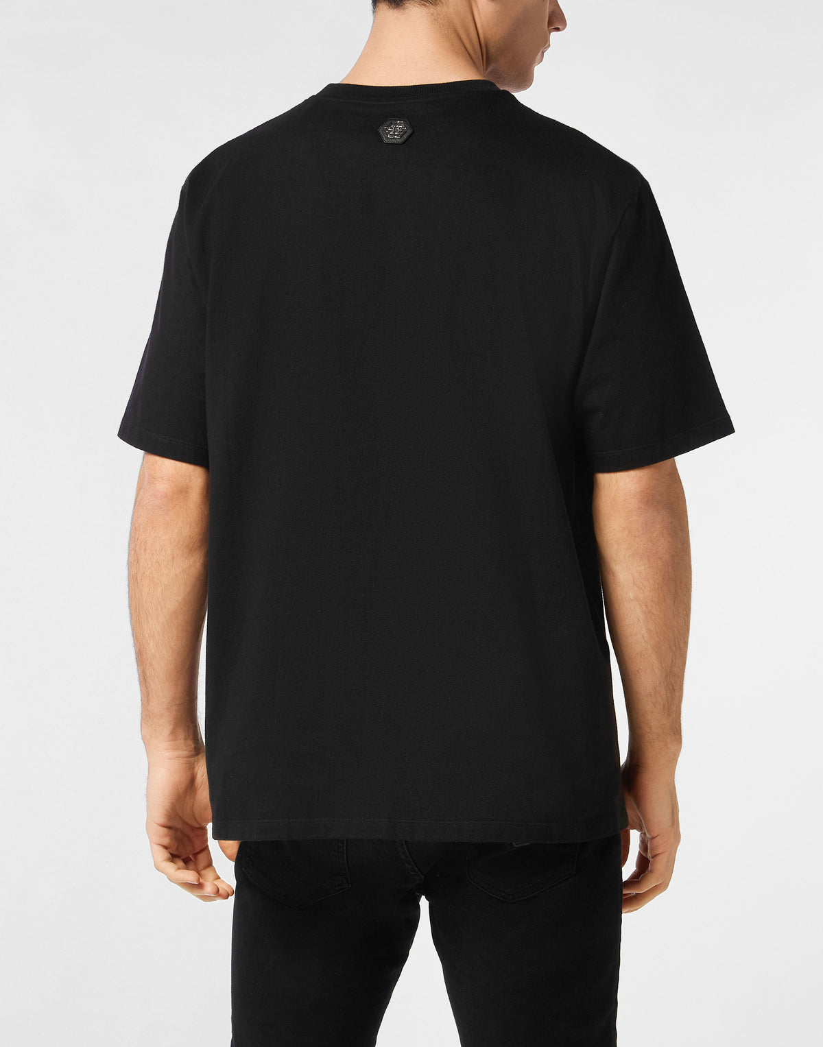 Philipp Plein｜Round Neck T-Shirt Teddy Crystal 男款T恤