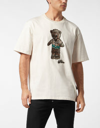 Philipp Plein｜Crystal Round Neck T-Shirt Teddy Bear 男款T恤