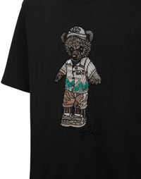 Philipp Plein｜Crystal Round Neck T-Shirt Teddy Bear 男款T恤