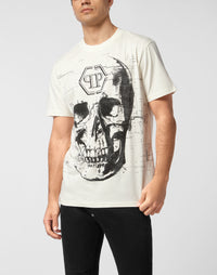 Philipp Plein｜Round Neck T-Shirt Skull Strass 男款T恤