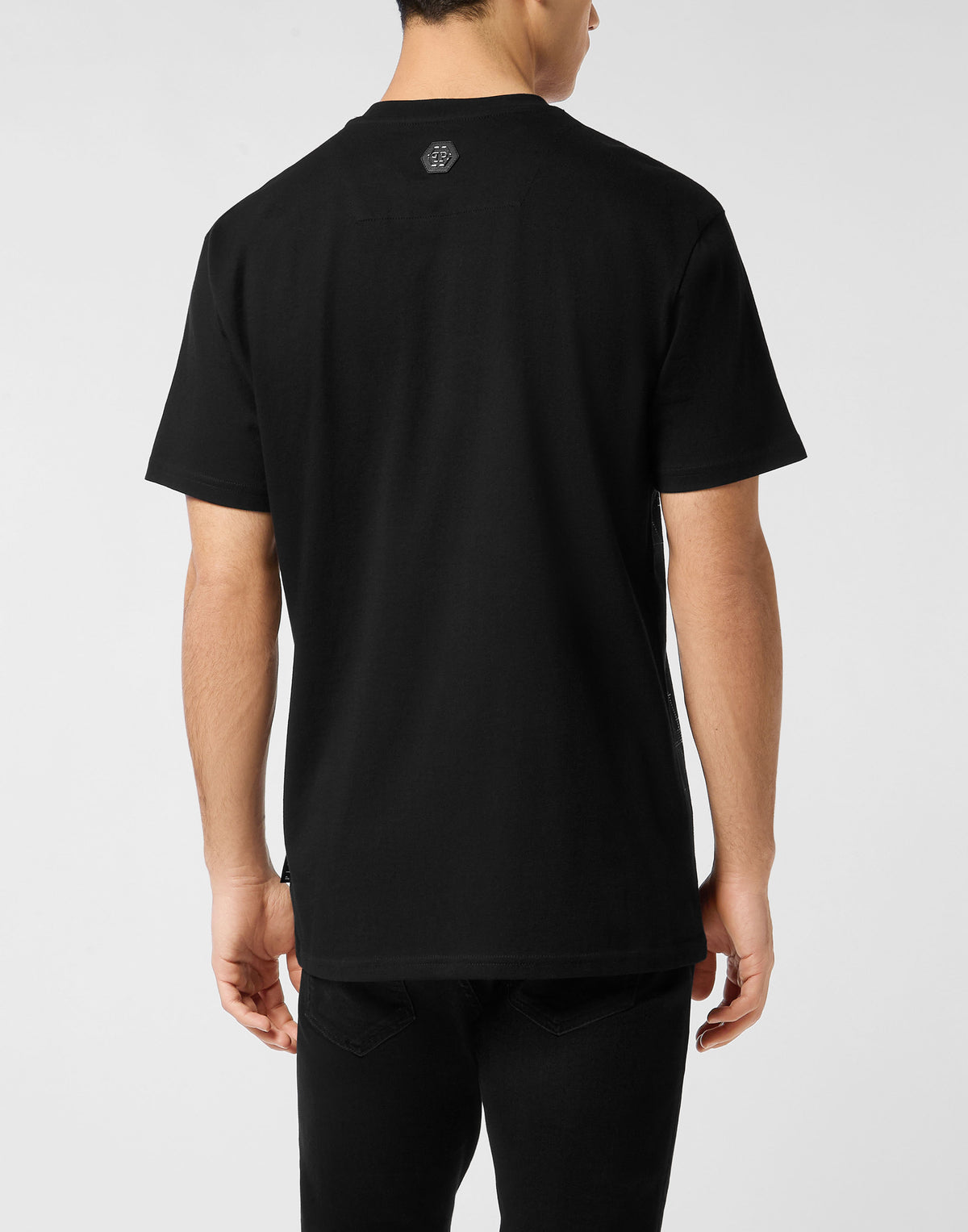 Philipp Plein｜Round Neck T-Shirt Skull Strass 男款T恤
