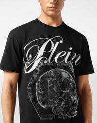 Philipp Plein｜Round Neck T-Shirt Marble Skull 男款T恤