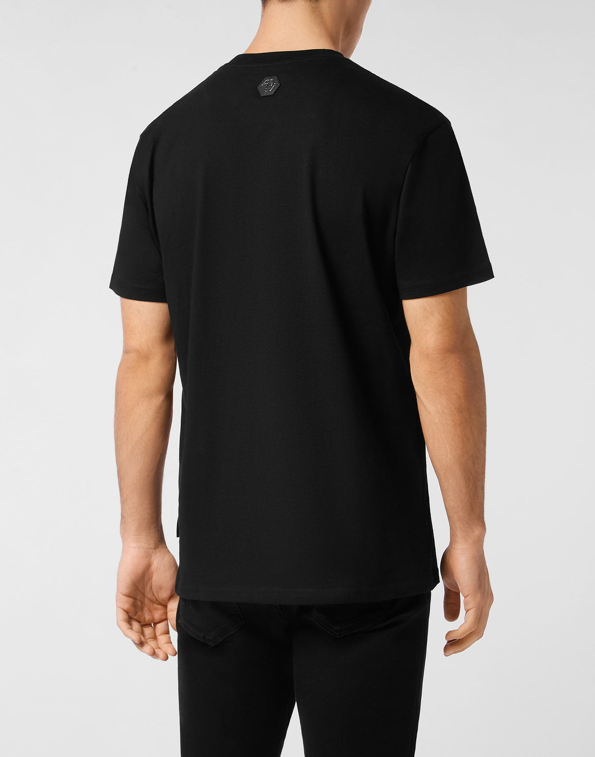 Philipp Plein｜Round Neck T-Shirt Marble Skull 男款T恤