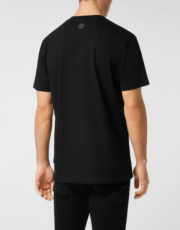 Philipp Plein｜Round Neck T-Shirt Marble Skull 男款T恤