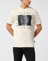 Philipp Plein｜Printed Round Neck T-Shirt Hexagon 男款T恤