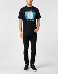 Philipp Plein｜Printed Round Neck T-Shirt Hexagon 男款T恤
