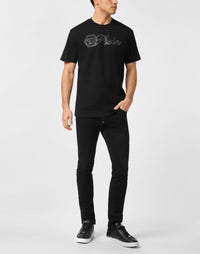 Philipp Plein｜Round Neck T-Shirt Full Of Stones Plein 男款T恤