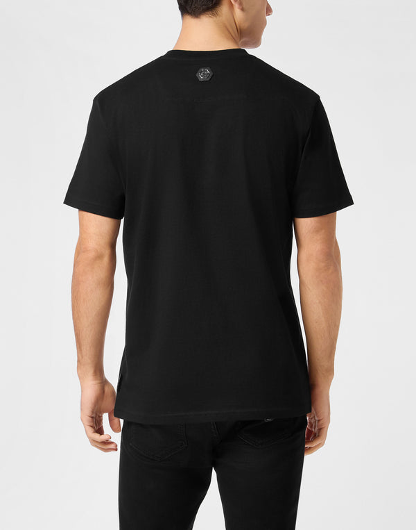 Philipp Plein｜Round Neck T-Shirt Full Of Stones Plein 男款T恤