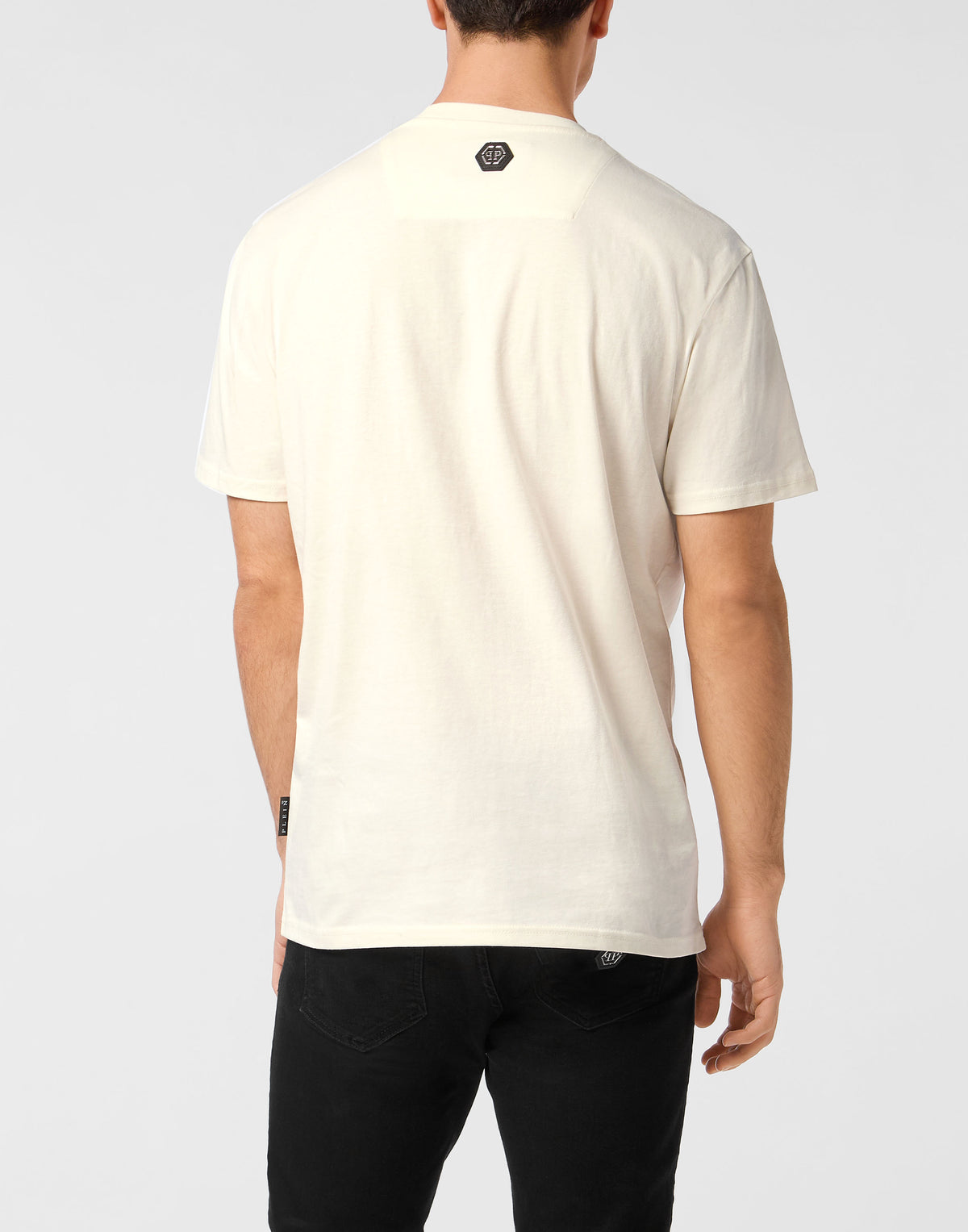 Philipp Plein｜Round Neck T-Shirt Patch Stones 男款T恤