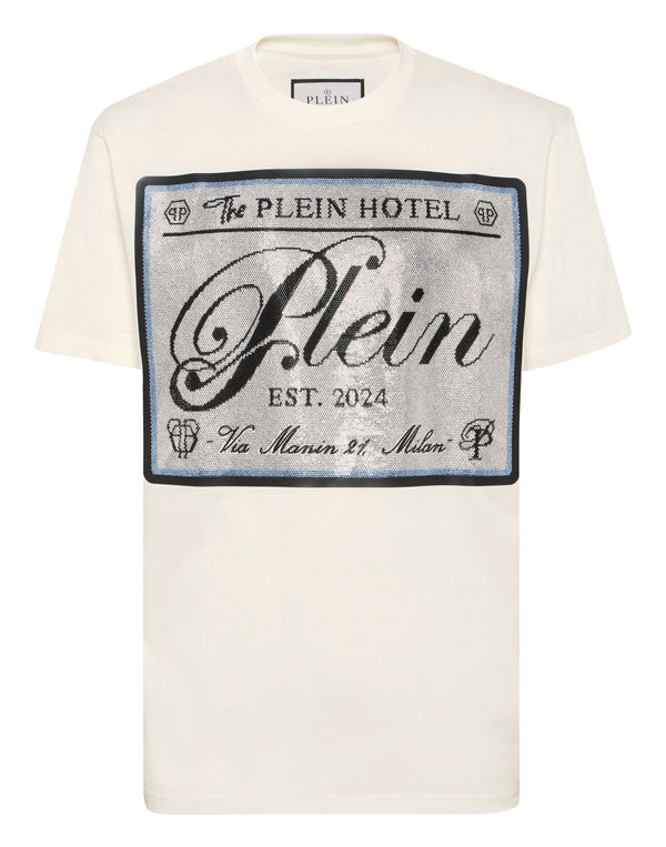 PHILIPP PLEIN Round Neck T-Shirt Patch Stones