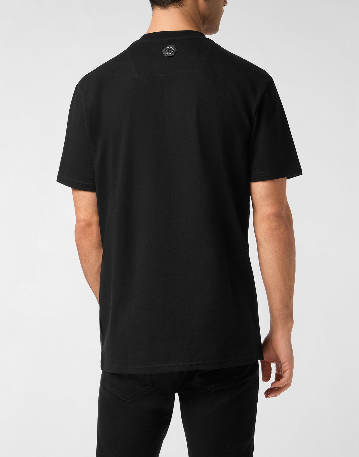 Philipp Plein｜Round Neck T-Shirt Patch Stones 男款T恤