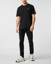 Philipp Plein｜Round Neck T-Shirt Plein Tape 男款T恤
