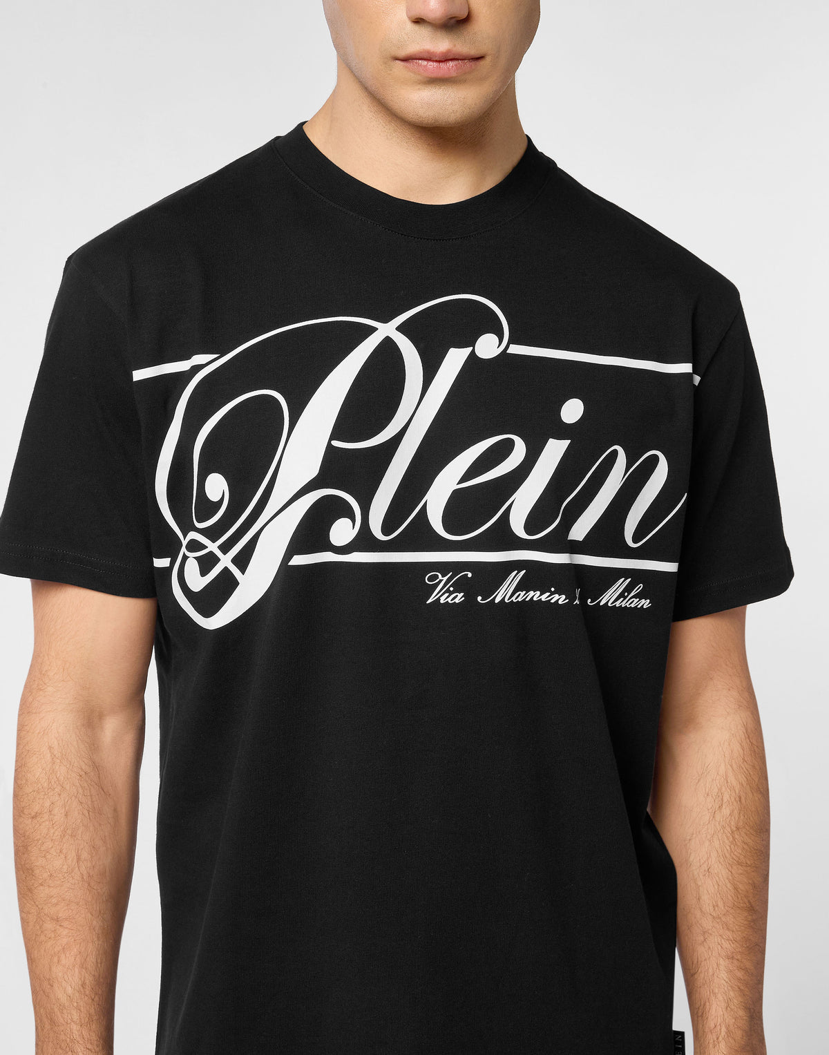 Philipp Plein｜Printed Round Neck T-Shirt Italic 男款T恤