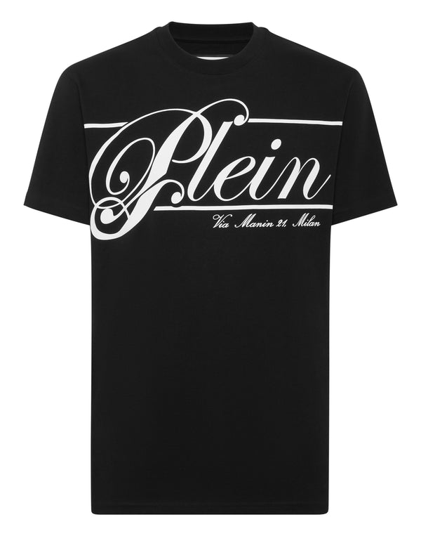 PHILIPP PLEIN Printed Round Neck T-Shirt Italic