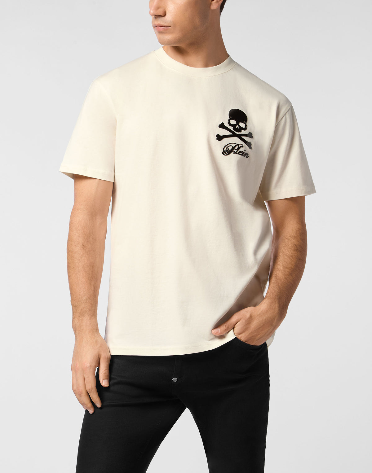 Printed Round Neck T-Shirt Skull &amp; Bones