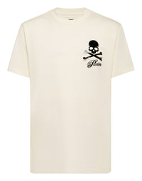 PHILIPP PLEIN Printed Round Neck T-Shirt Skull & Bones