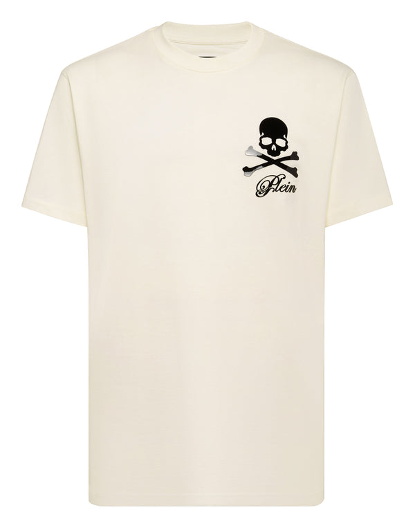 PHILIPP PLEIN Printed Round Neck T-Shirt Skull & Bones
