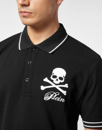Philipp Plein｜Piquet Polo Shirt Skull & Bones 男款Polo衫