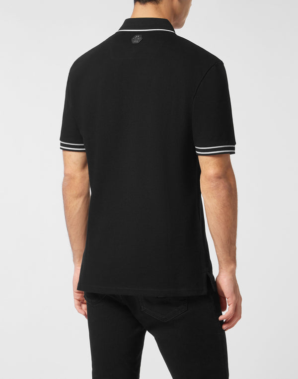 Philipp Plein｜Piquet Polo Shirt Skull & Bones 男款Polo衫
