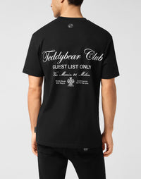 Philipp Plein｜Embroidered Round Neck T-Shirt Strass Teddy Bear 男款T恤
