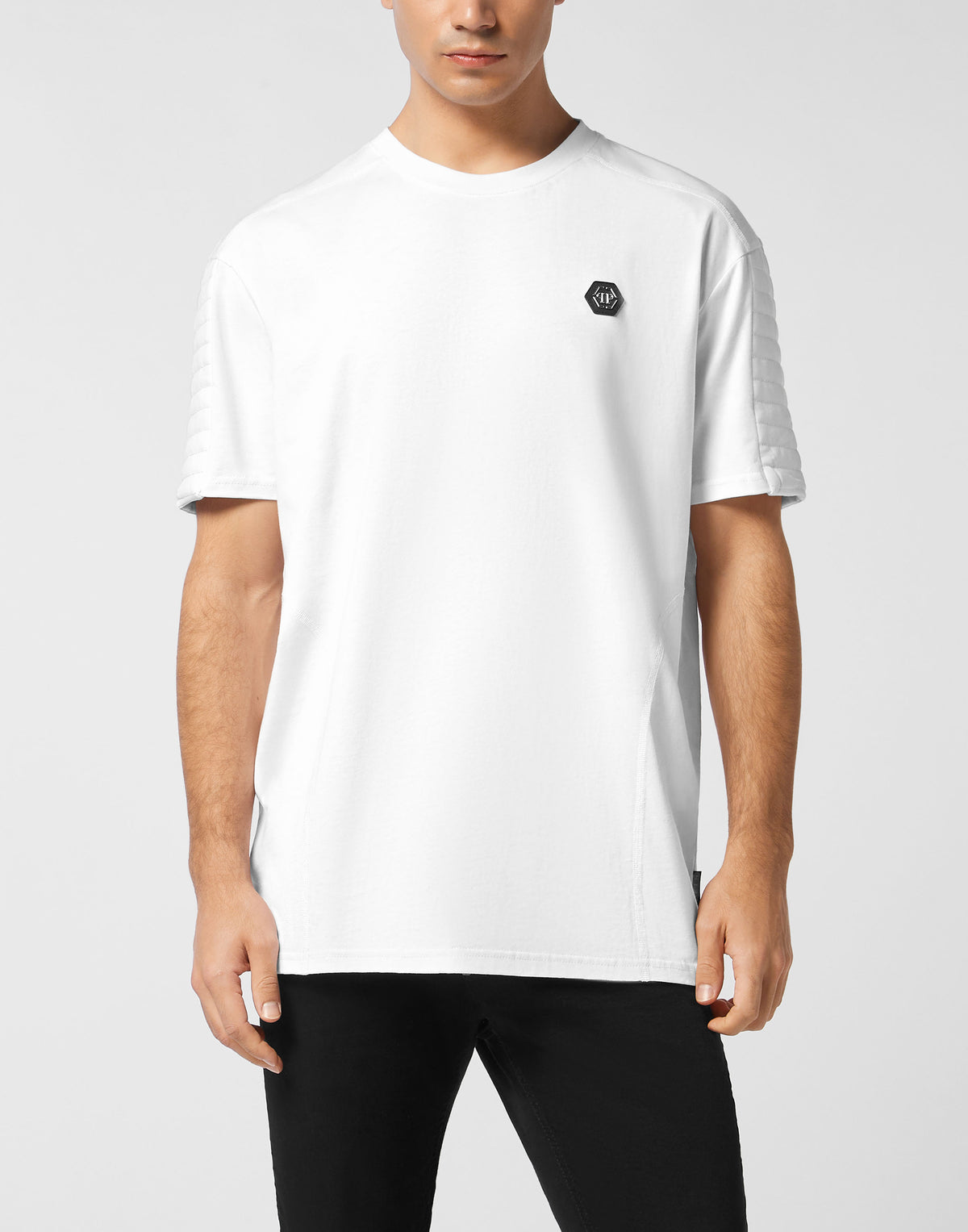 Philipp Plein｜Round Neck T-Shirt Biker Cut 男款T恤