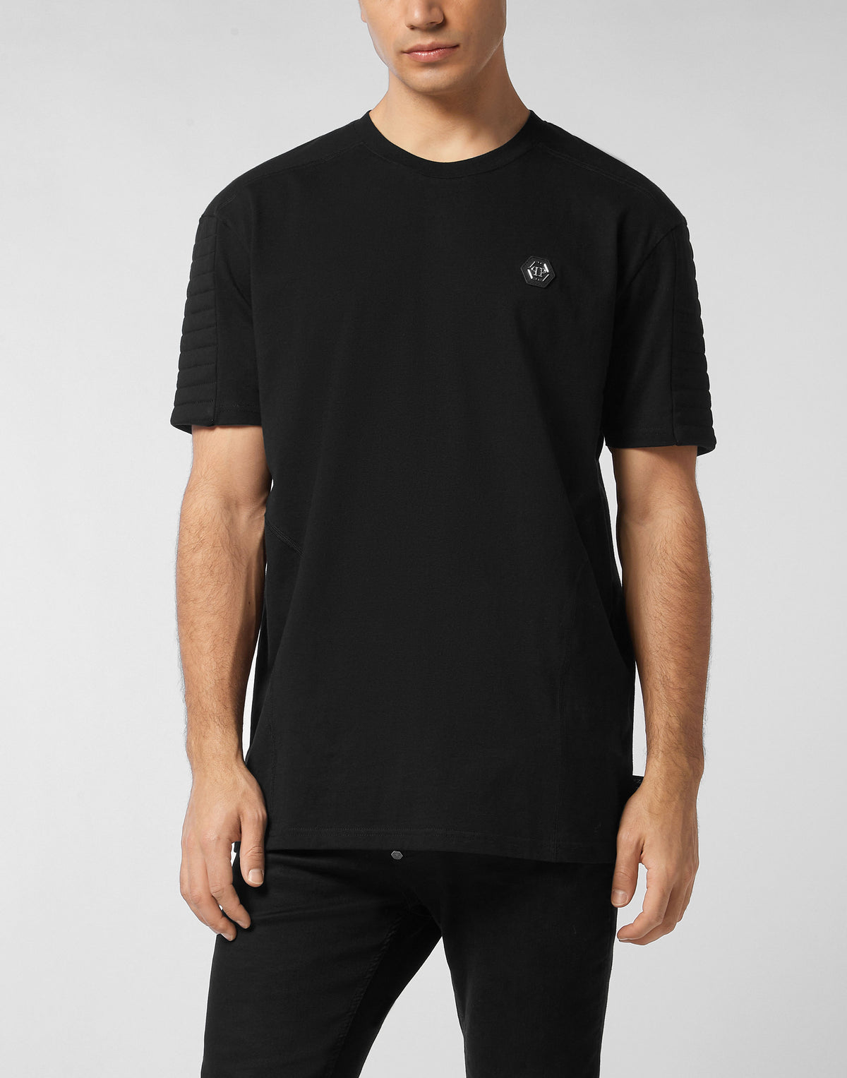 Philipp Plein｜Round Neck T-Shirt Biker Cut 男款T恤