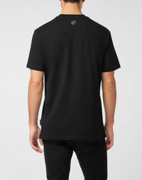 Philipp Plein｜Cotton Round Neck T-Shirt Chrome Plein 男款T恤
